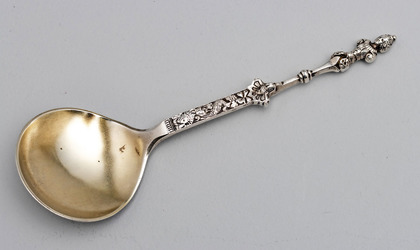 Norwegian Silver 17th Century Replica Christening Spoon - Marius Hammer, Bergen